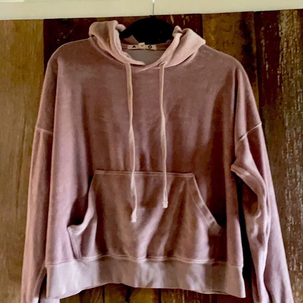 AMO cropped hoodie velour
